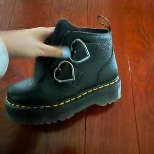 DOC MARTENS HEART CLASP BOOTS